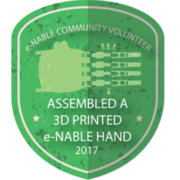 Assembled A 3D Printed e-NABLE Hand